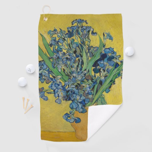 Serviette De Golf Vase Van Gogh avec Iris Classic Impressionnisme (En situation)