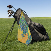 Serviette De Golf Vase Van Gogh avec Iris Classic Impressionnisme (Vert)