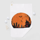 Serviette De Golf vecteur halloween (En situation)