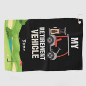 Serviette De Golf Véhicule de retraite de golf (Horizontal)