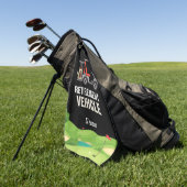 Serviette De Golf Véhicule de retraite de golf (Vert)