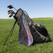 Serviette De Golf Veil Nebula Supernova Reste Télescope Hubble (Vert)