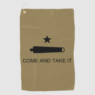 Serviette De Golf Venez-y le prendre ! Drapeau de bataille de l'État