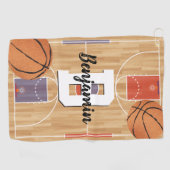 Serviette De Golf Ventilateurs de basket-ball (Horizontal)