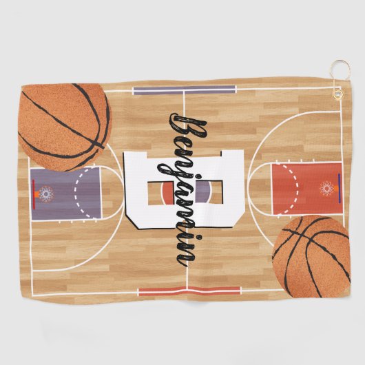 Serviette De Golf Ventilateurs de basket-ball (Horizontal)