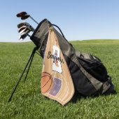 Serviette De Golf Ventilateurs de basket-ball (Vert)