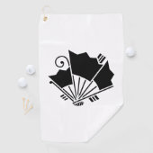 Serviette De Golf Ventilateurs en forme de papillon (Ageha) (En situation)
