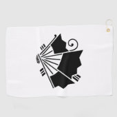 Serviette De Golf Ventilateurs en forme de papillon (Ageha) (Horizontal)