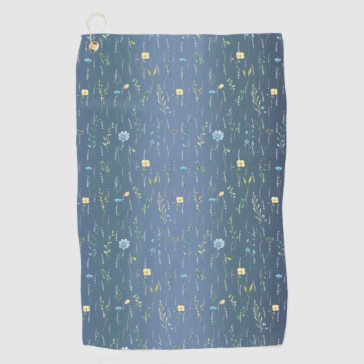 Serviette De Golf Verdure Aquarelle Rustique Fleur fleurie botanique (Devant)