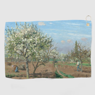 Serviette De Golf Verger en fleurs, Louveciennes  Camille Pissarro  