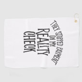 Serviette De Golf Vérification de la réalité (Horizontal)