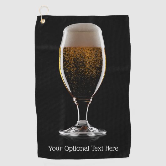Serviette De Golf Verre de la bière (Devant)