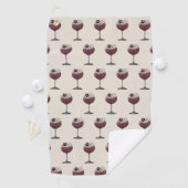Serviette De Golf Verre et pattes de vin parfaits appariement (En situation)