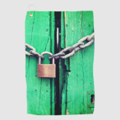 Serviette De Golf Verrouillage et chaîne (Devant)