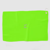 Serviette De Golf vert fluorescent - ajouter du monogramme (Horizontal)