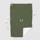 Serviette De Golf vert foncé - ajouter du monogramme (En situation)