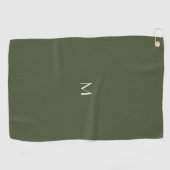 Serviette De Golf vert foncé - ajouter du monogramme (Horizontal)