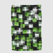Serviette De Golf Vert noir blanc Motif tendance (Devant)
