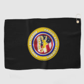 Serviette De Golf Vétéran blindé de l'Armée de terre fier (Horizontal)