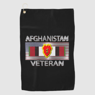 Serviette De Golf Vétéran d'Afghanistan de la 25e division d'infante