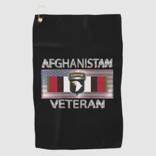 Serviette De Golf Vétéran de la 101e division aéroportée en Afghanis