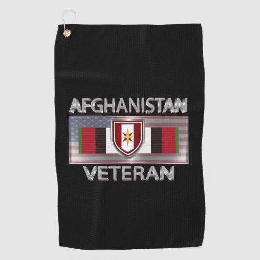 Serviette De Golf Vétéran de la 44e Brigade Médicale Afghanistan (Devant)
