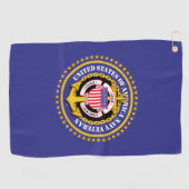 Serviette De Golf Vétéran de la marine (Horizontal)