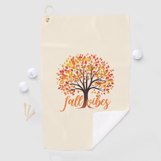 Serviette De Golf Vibes d'automne - Cosy Fall Tree (En situation)