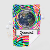 Serviette De Golf Vibes de la Terre par Kenneth Yoncich (En situation)