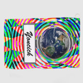 Serviette De Golf Vibes de la Terre par Kenneth Yoncich (Horizontal)