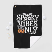 Serviette De Golf Vibes éffrayantes uniquement Halloween Sloth T-Shi (En situation)