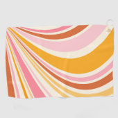 Serviette De Golf Vibes rétro colorées (Horizontal)