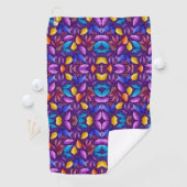 Serviette De Golf Vibrant towel featuring a symmetrical pattern (En situation)
