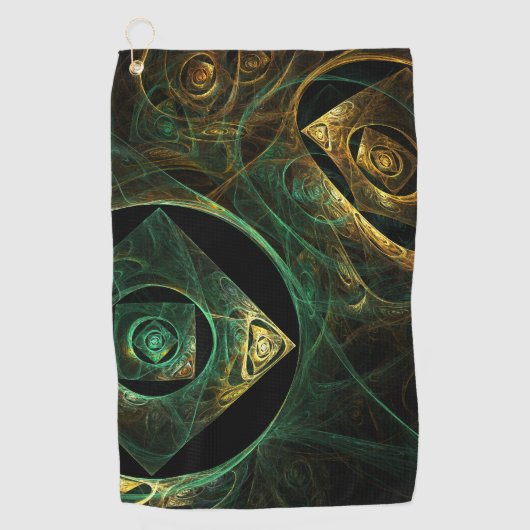 Serviette De Golf Vibrations magiques Art Abstrait (Devant)