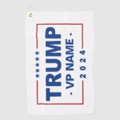 Serviette De Golf Vice-président Trump 2024 sur mesure (Devant)