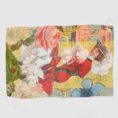 Serviette De Golf Victorian Lady Woman Fun Carriage (Horizontal)