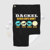 Serviette De Golf Vie amusante avec Dachshund Chien (En situation)