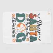 Serviette De Golf Vie de maman de chien (Horizontal)