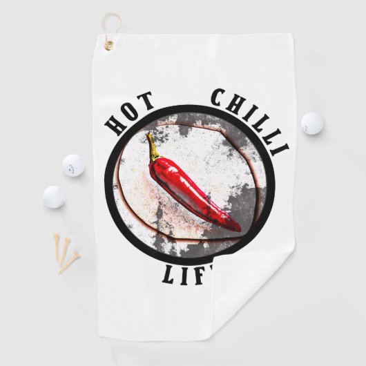 Serviette De Golf Vie de piment chaud (En situation)