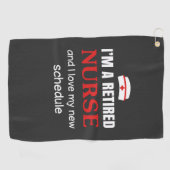 Serviette De Golf Vie infirmière | Je Suis Une Infirmière Retraitée (Horizontal)