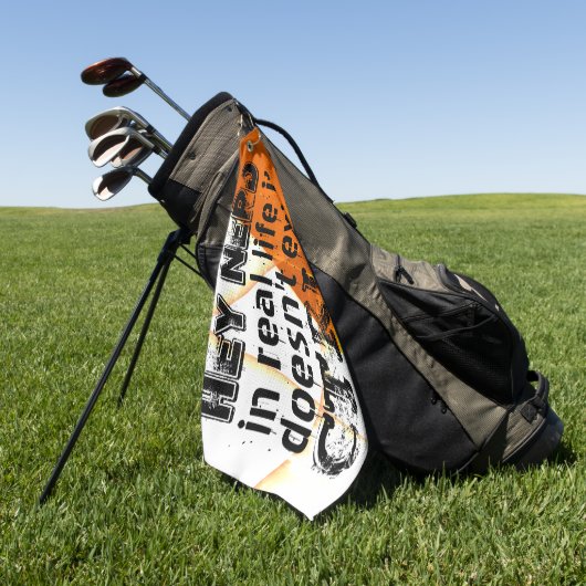 Serviette De Golf Vie réelle il n'y a pas d'annulation, version nerd (Vert)