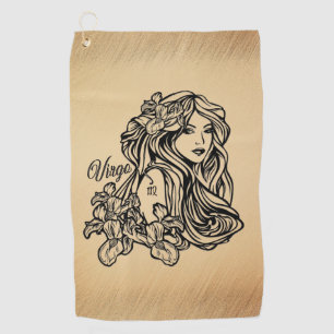 Serviette De Golf Vierge du zodiaque aspect antique