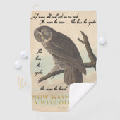 Serviette De Golf Vieux hibou (En situation)