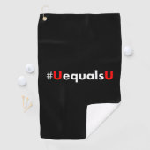 Serviette De Golf VIH non détectable égale non transmettable - Minim (En situation)