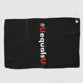 Serviette De Golf VIH non détectable égale non transmettable - Minim (Horizontal)
