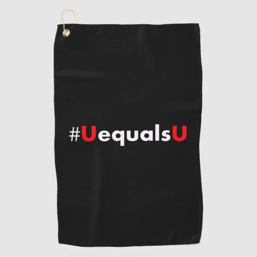 Serviette De Golf VIH non détectable égale non transmettable - Minim (Devant)