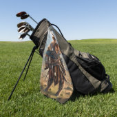 Serviette De Golf Viking Highland Cow, (Vert)
