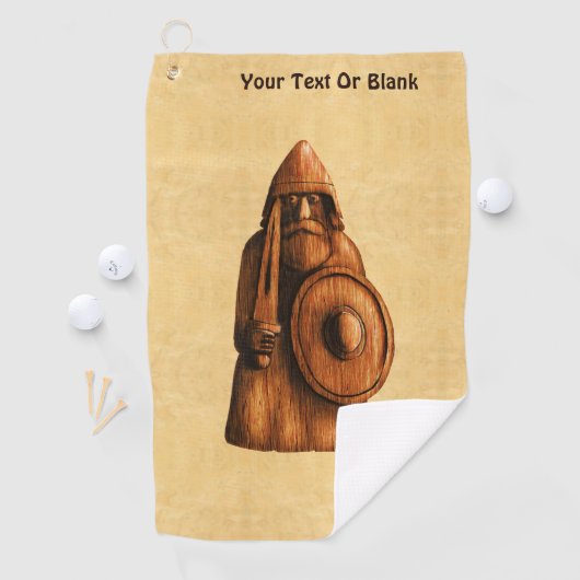 Serviette De Golf Viking rustique (En situation)