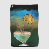 Serviette De Golf Ville de fête (Devant)