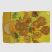 Serviette De Golf Vincent Van Gogh 15 Peinture de tournesols (Horizontal)